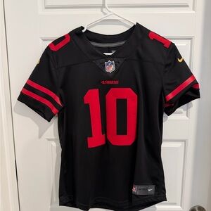 Nike womens Black and Red Sports Jersey